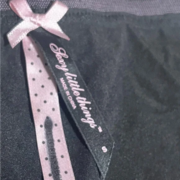 NWOT Victoria’s Secret Sexy Little Things Black Lace Trimmed Panties - Picture 4 of 9